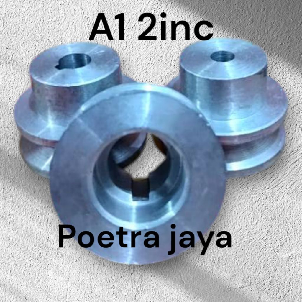 pulley 2in 5cm premium presisi dan PNP as 9mm - 20mm