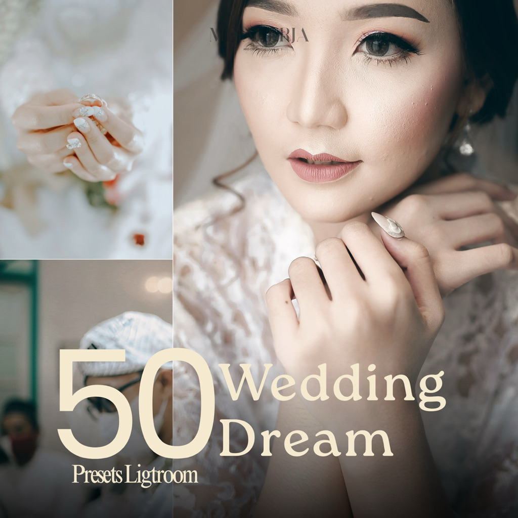 Preset Lightroom  Dream Wedding Pro | Romantic Soft Glow & Clean Wedding Tone Instan
