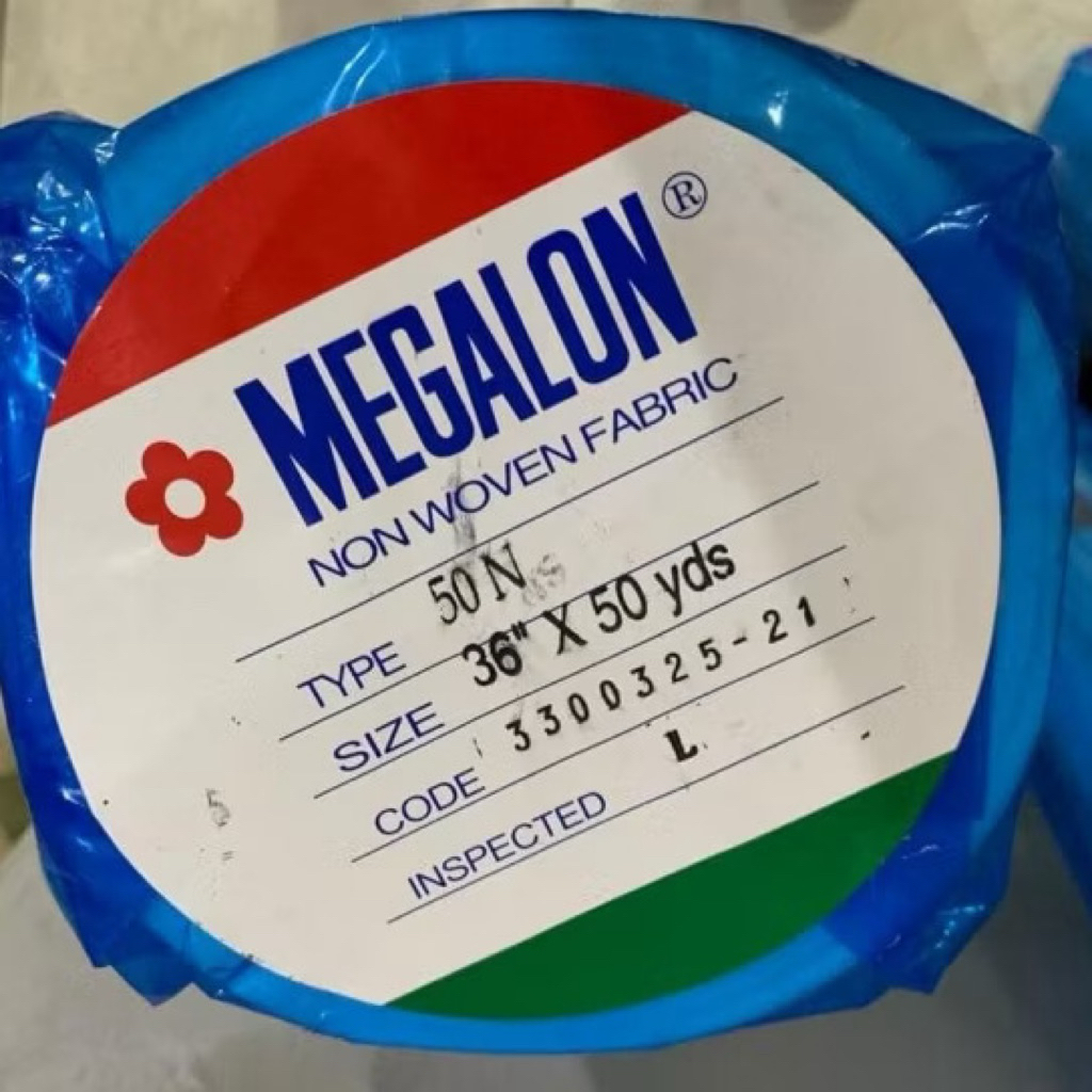 Non Woven Kain Untuk Kerah Dengan Lem Megalon 50N 50 Yards Kain Keras Grosir Konveksi 50 N kain kera