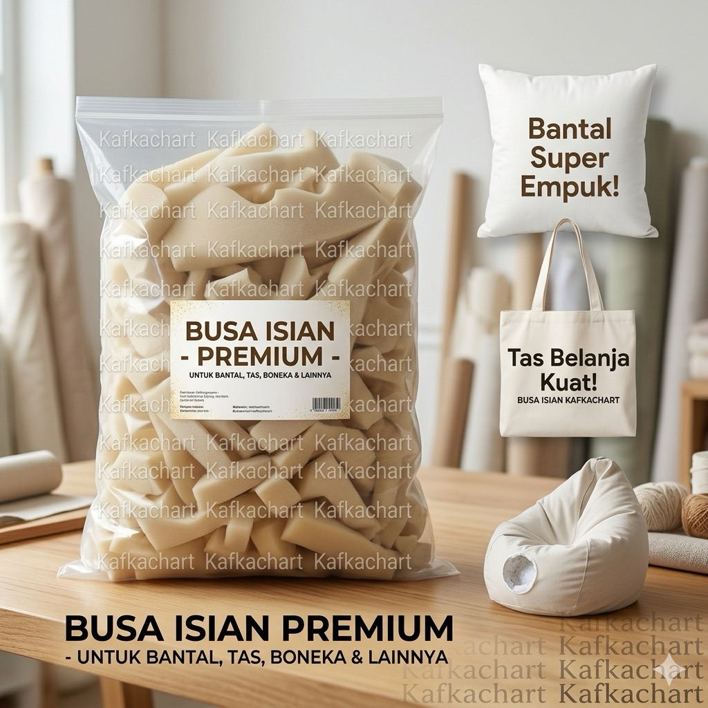 Busa Limbah kiloan sisa potongan isi sofa dan isi bantal