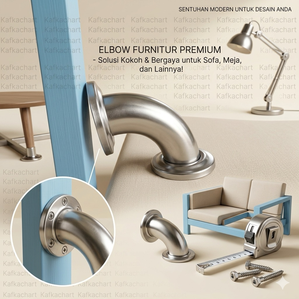 Elbow Sofa krum Stainless Sofa Pipa Tangan Sofa