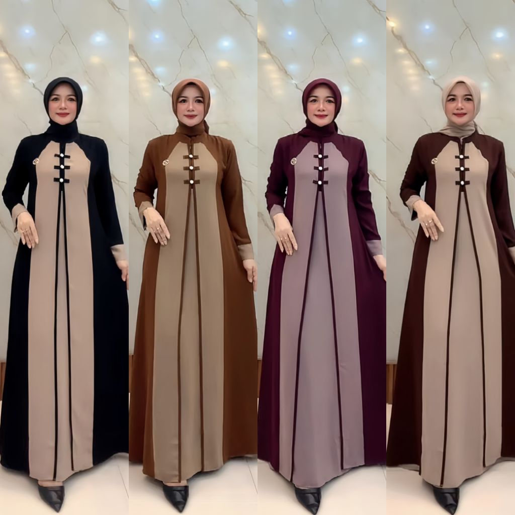 Gamis ori Zahra/ pakaian Muslimah terbaru/ gamis wanita muslimah