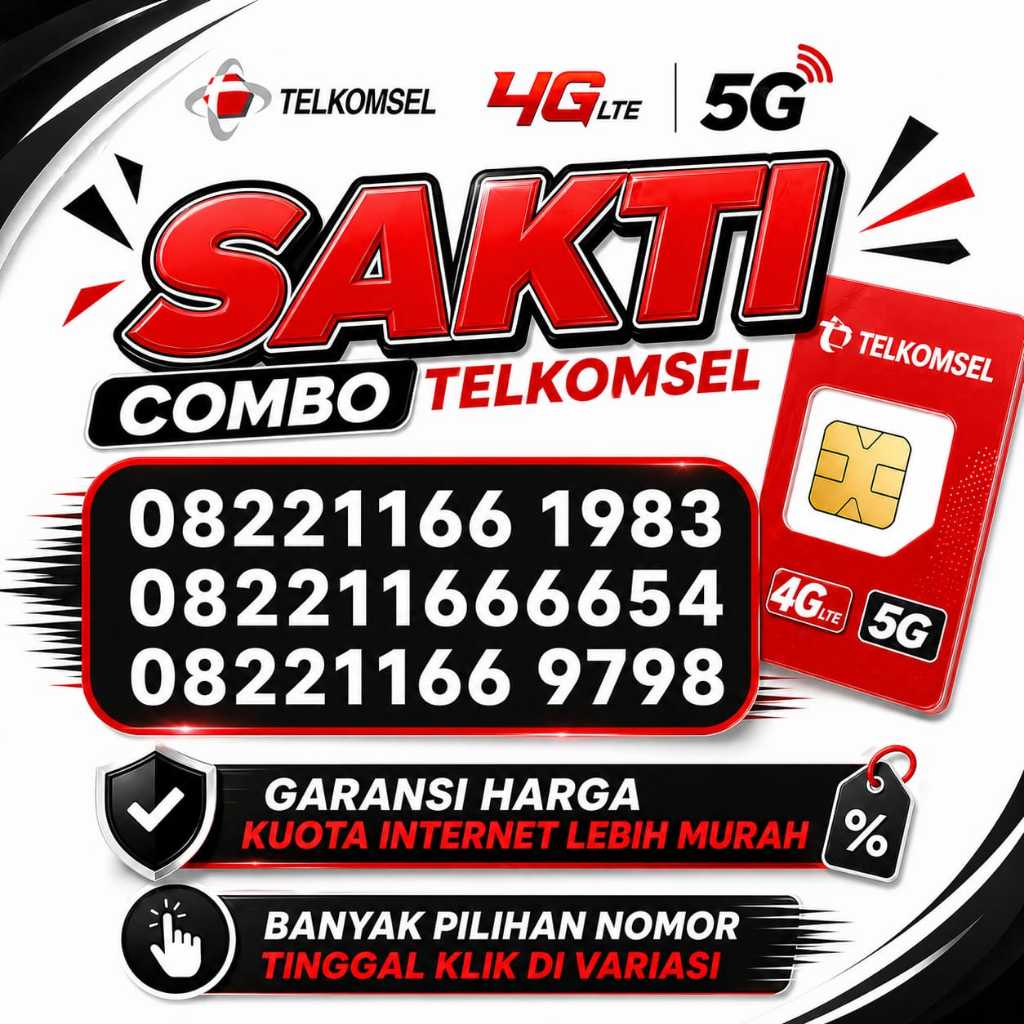 Kartu Perdana Nomor Cantik Telkomsel Sakti Combo 4G Suport 5G # combo5