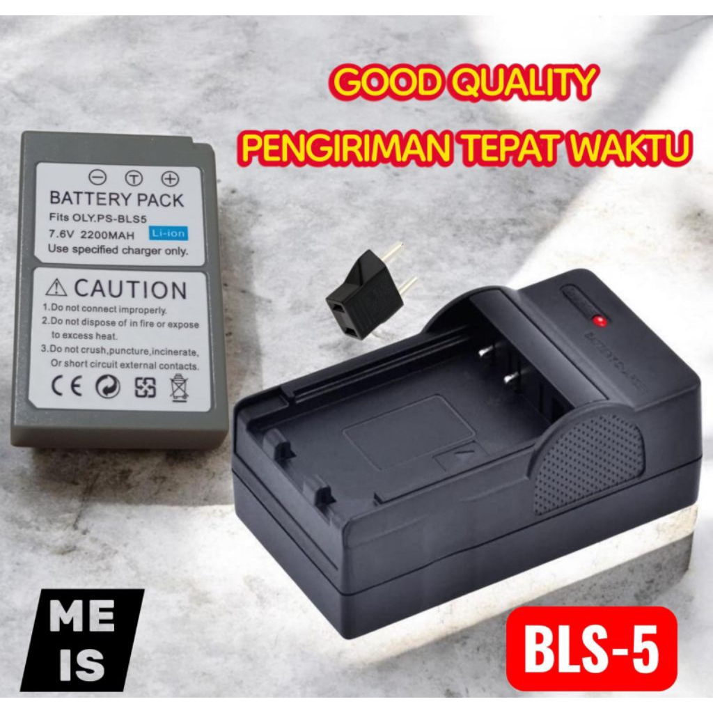 Charger & Olympus PEN EPL2 EPL3 EPL5 EPL6 EPL7 EP3 EPM1 EPM2 - Batre Casan