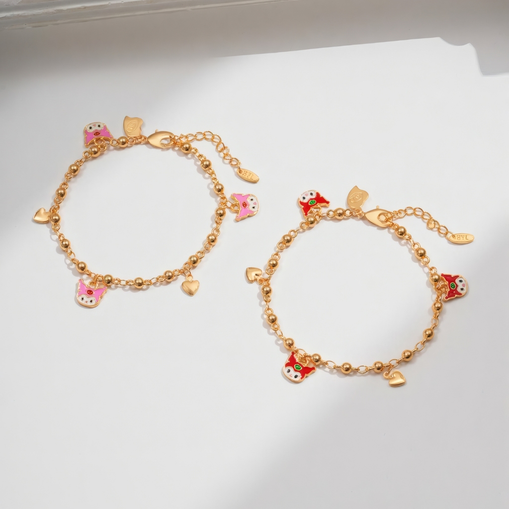 Hyl Jewelry 778B Gelang Anak Titanium Bangle Segar Bracelet Terbaru Perempuan Emas Bayi Muda Asli La