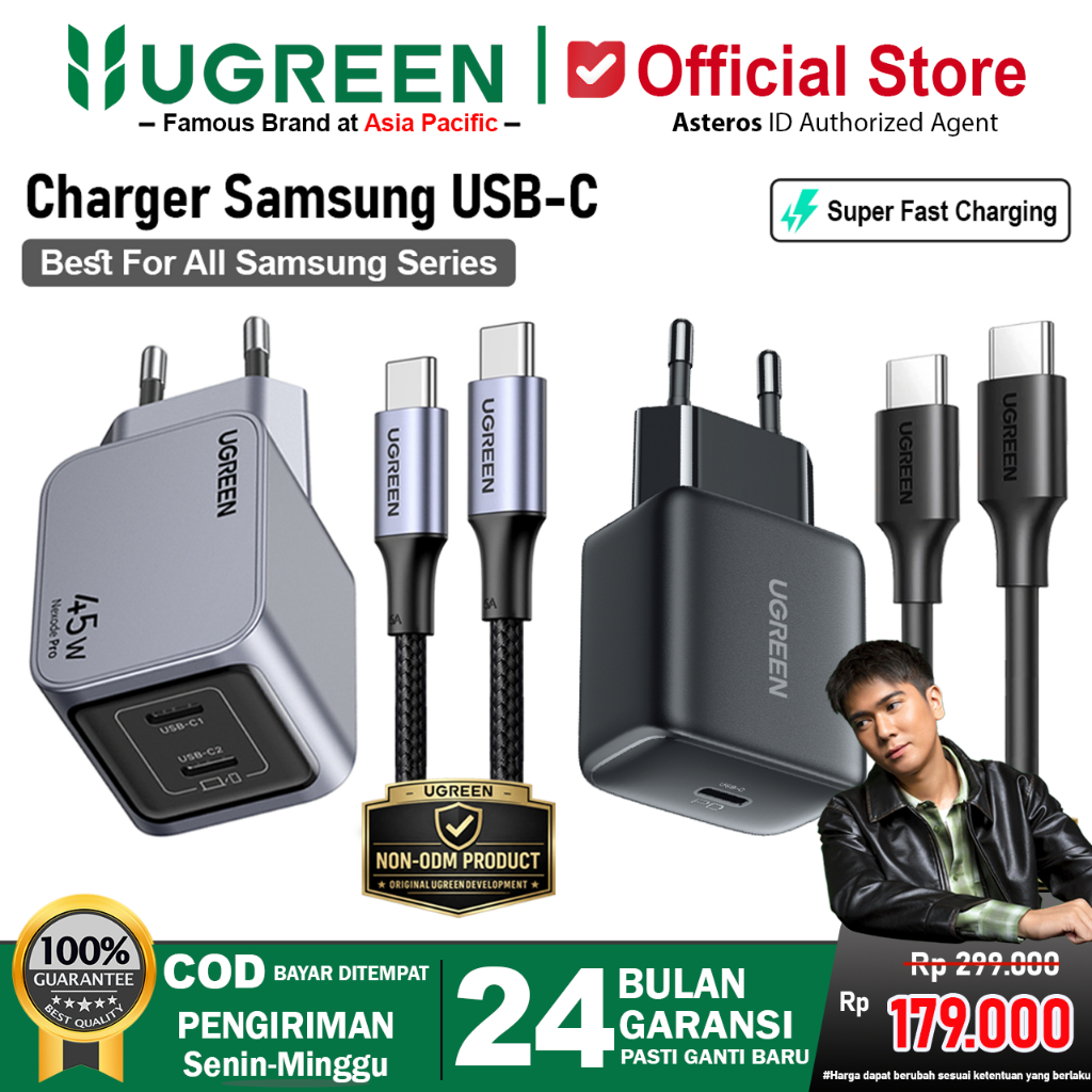 UGREEN Charger For Samsung PD Type C to Type C Super Fast Charging 25w 45w 2.0 PPS