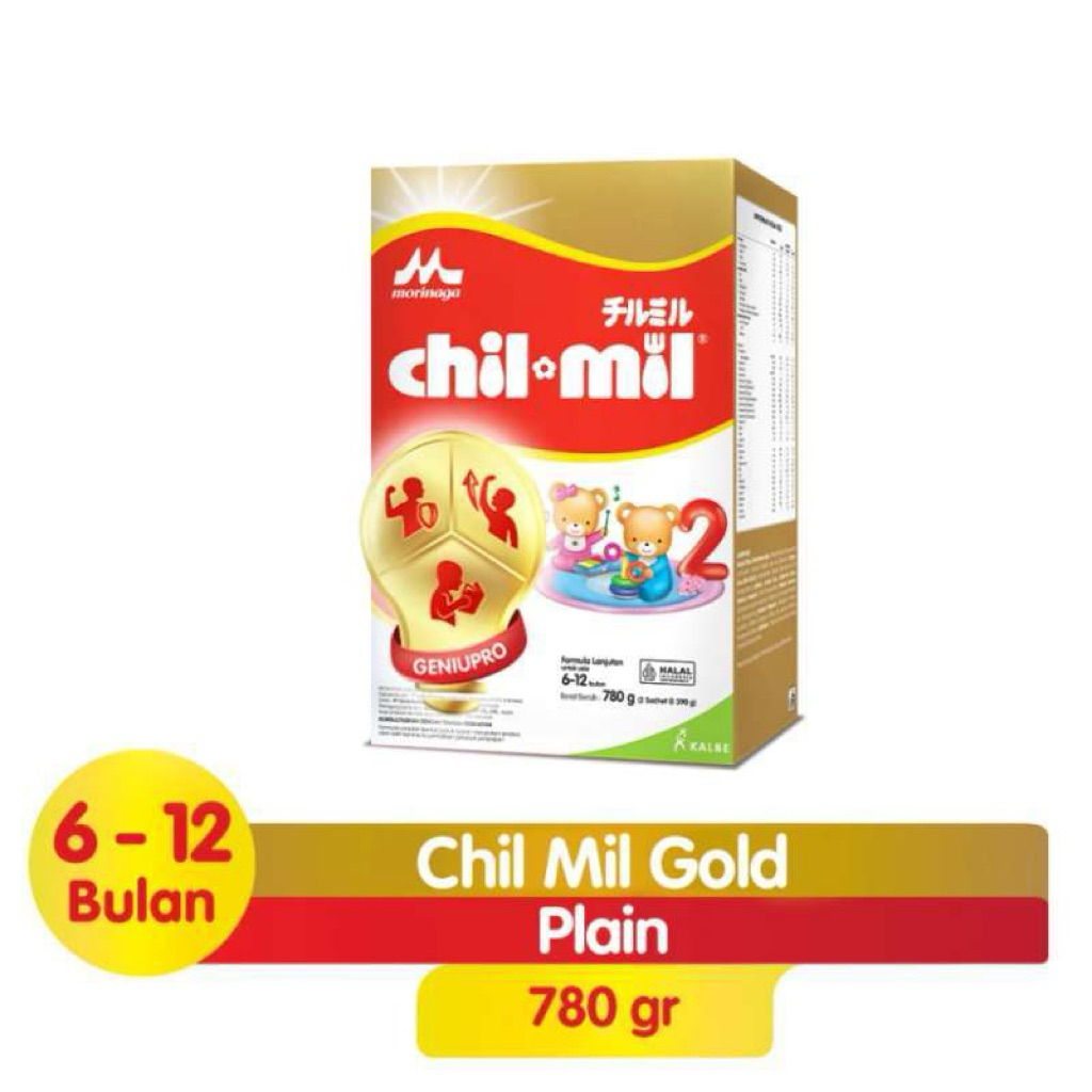 Morinaga Chilmil gold 780gr susu formula 6-12bulan