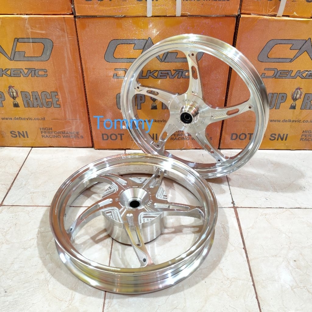 Velg Delkevic NEW SPEED Bintang Laut Mio Sporty Smile Soul Gt Fino M3 Xeon Xride Ring 14/Ring 17