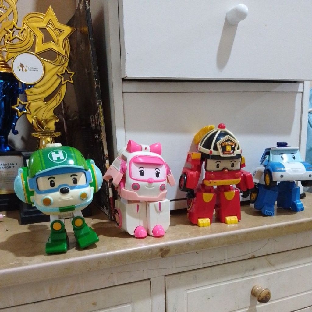 BEKAS - Robocar Poli Transform Amber Roy Original Silverlit Roy Visual mix Kw