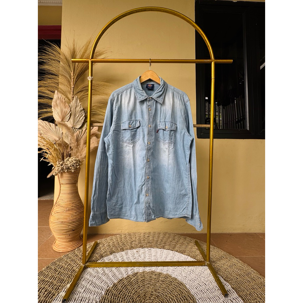 KEMEJA DENIM DICKIES L ORIGINAL