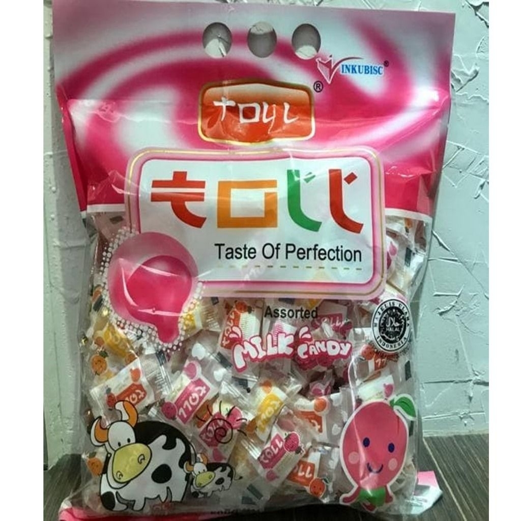 Inkubisc Permen Toll Assorted Milk Candy 500gr | Permen Susu Rasa Buah