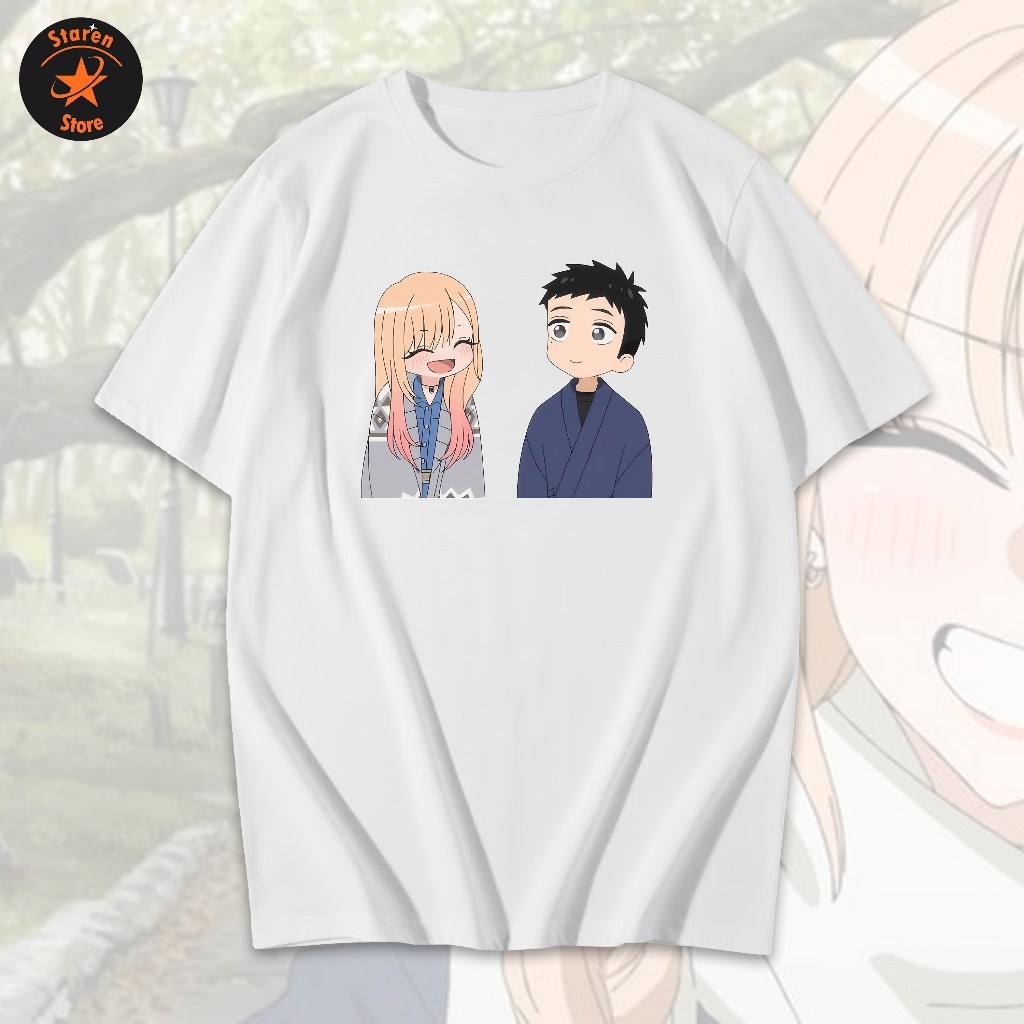 Kaos Anime My Dress Up Darling Marin Kitagawa Gojo Wakana Unisex Bahan Cotton Combed Premium Nyaman