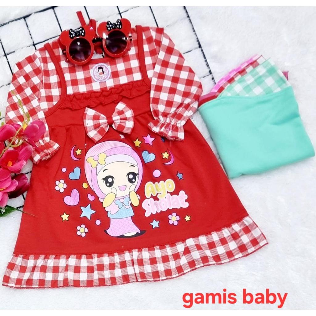 Baju Anak Gamis terbaru Baju gamis bayi perempuan Setelan baju muslim anak perempuan Baju muslim bay