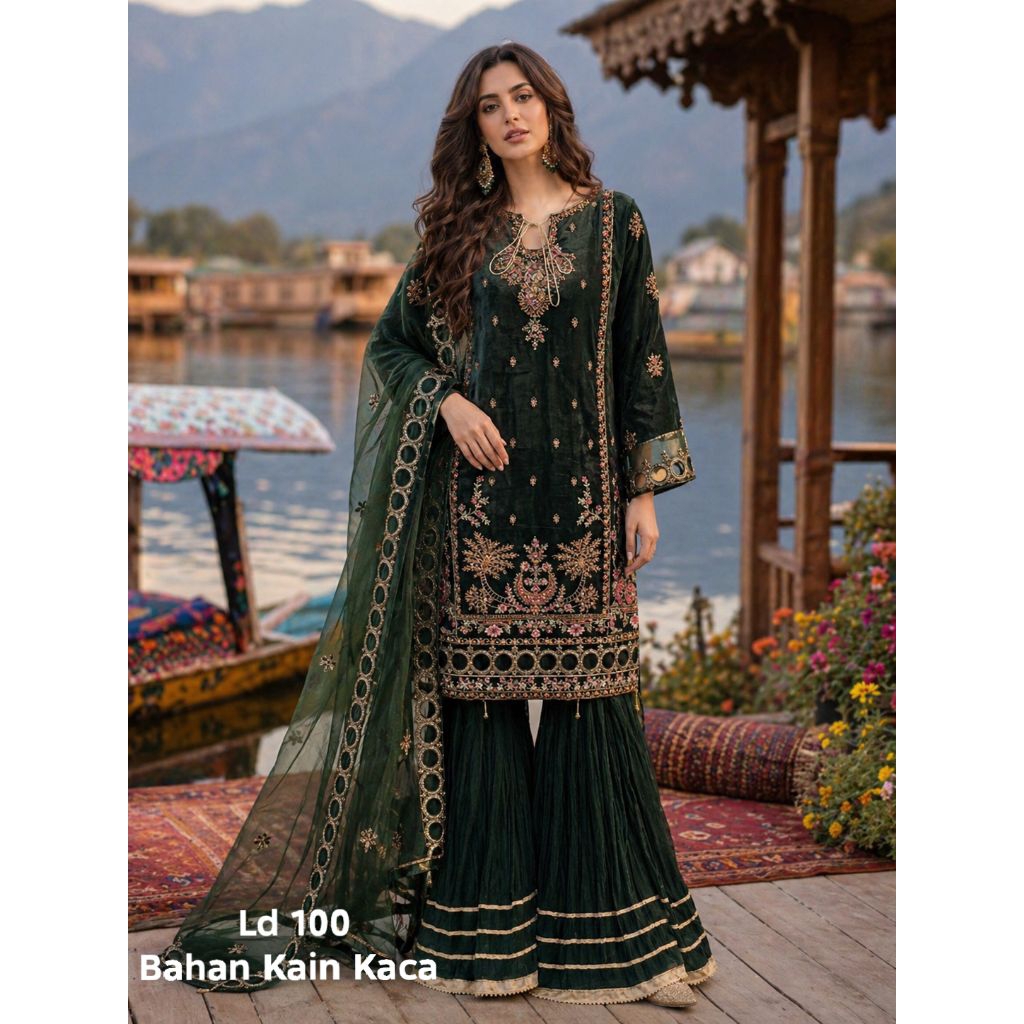 Baju India Premium Original India Sharara Set Celana Zarara Bollywood