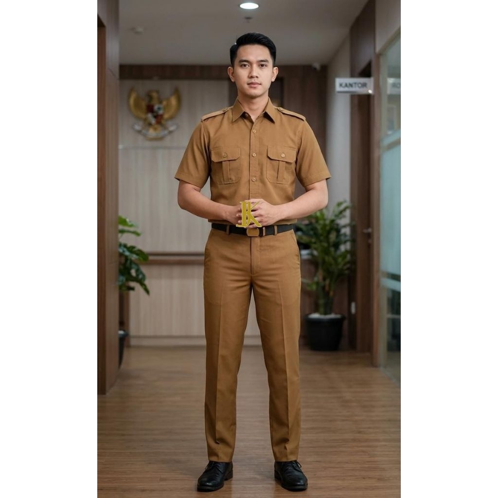 Seragam PDH PRIA warna khaki/Pemda/PNS