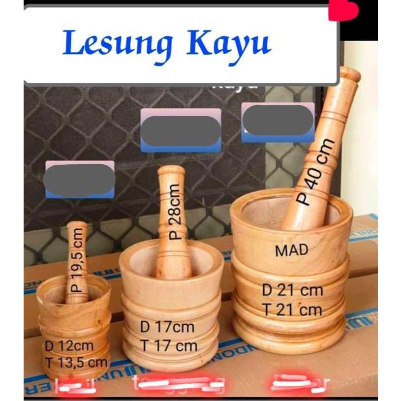 LUMPANG KAYU MURAH / LUMPANG KAYU TRADISIONAL / TUMBUK KAYU / ALAT PENUMBUK