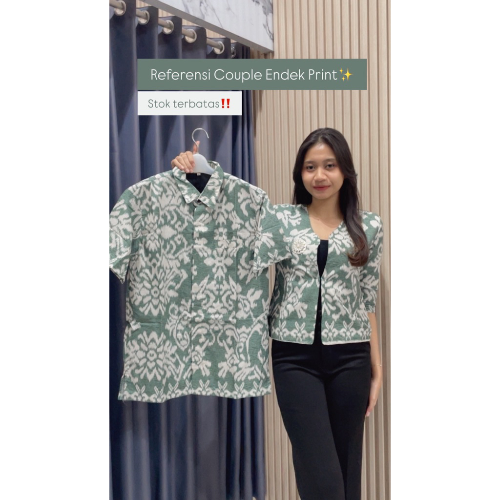 Couple Endek Katun Print/Couple Endek/Endek Bali