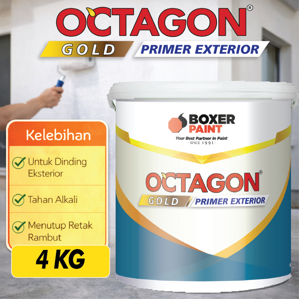 OCTAGON Gold Primer Exterior Cat Dasar Tembok Alkali Exterior