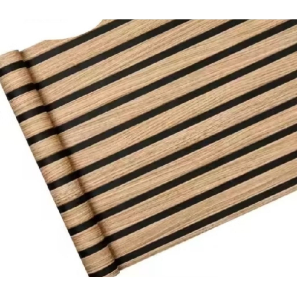 Wallpaper Dinding Kayu PVC Berperekat, Mudah Dipasang dan Praktis
