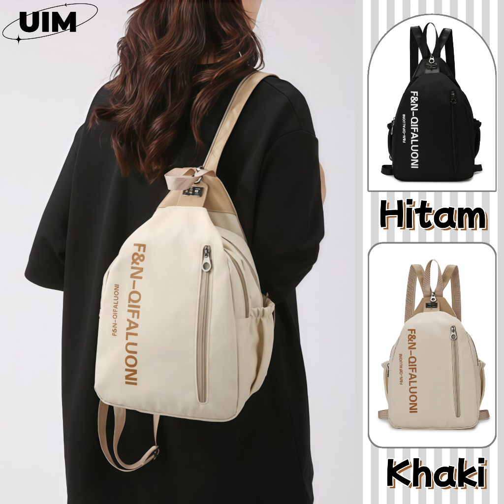 [READY] Ransel 3 in 1 Wanita Multifungsi Backpack Cantik Korea Terbaru Tas Ransel Bahan Parasut Anti