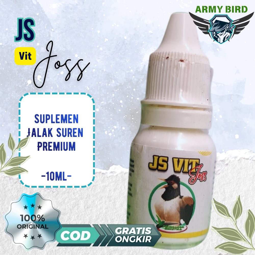 JS VIT JOSS Suplemen Burung Jalak Suren Premium Biar Gacor Ngebut Stamina Naik Vitamin Burung Kicau 
