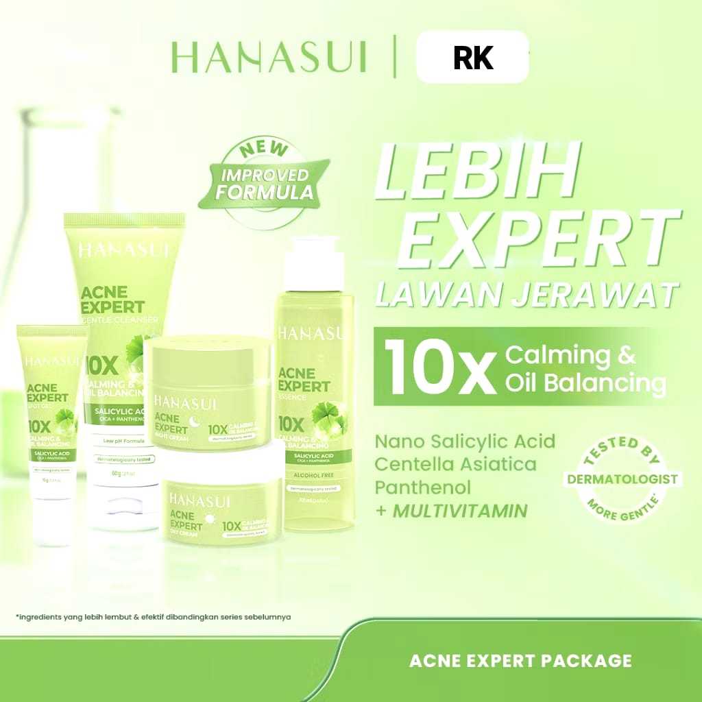 HANASUI ACNE EXPERT SERIES | FACE WASH | ACNE DAY CREAM | ACNE NIGHT CREAM | ACNE ESSENCE | ACNE GEL