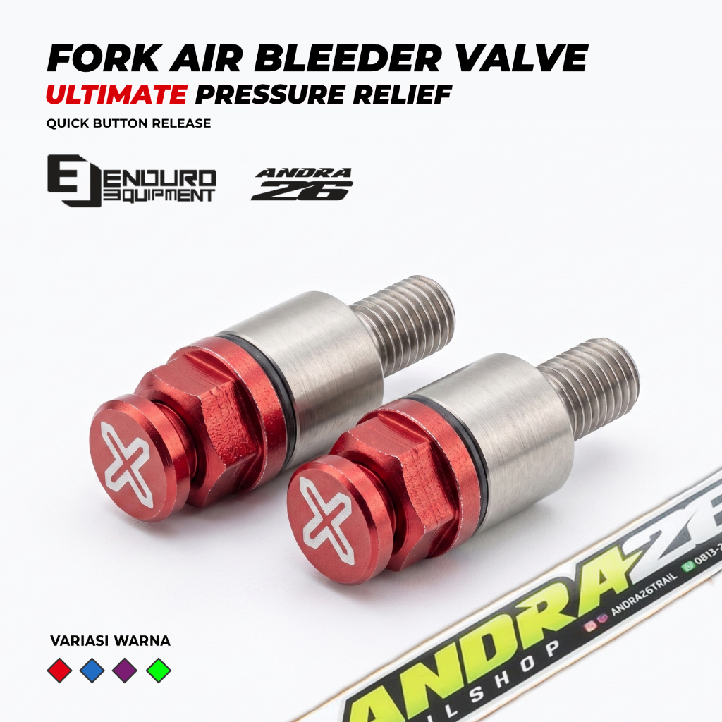 Fork Air Bleeder Valve Yamaha YZ KYB SHOWA Enduro Equipment Pembuang Udara Shock Depan Original
