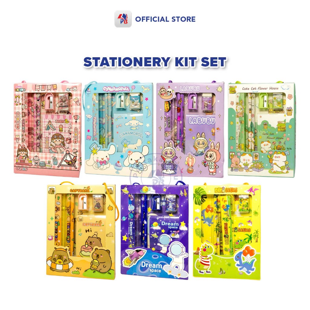Alat Tulis / Set Alat Tulis / Paket Alat Tulis Anak Stationery Set Karakter Untuk TK Dan SD / PB EDU