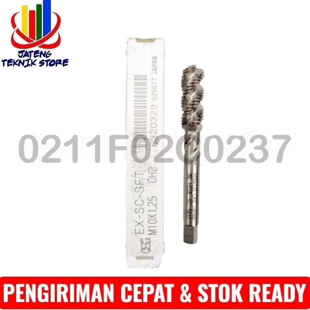 1525 tap mesin hand tap m10x1.25 oh2 spiral osg baru bukan yamawa yg