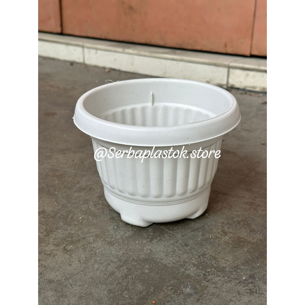 pot bunga putih bermotif tanaman warna madu motif pot hias putih besar kecil tebal kecil besar 881 s