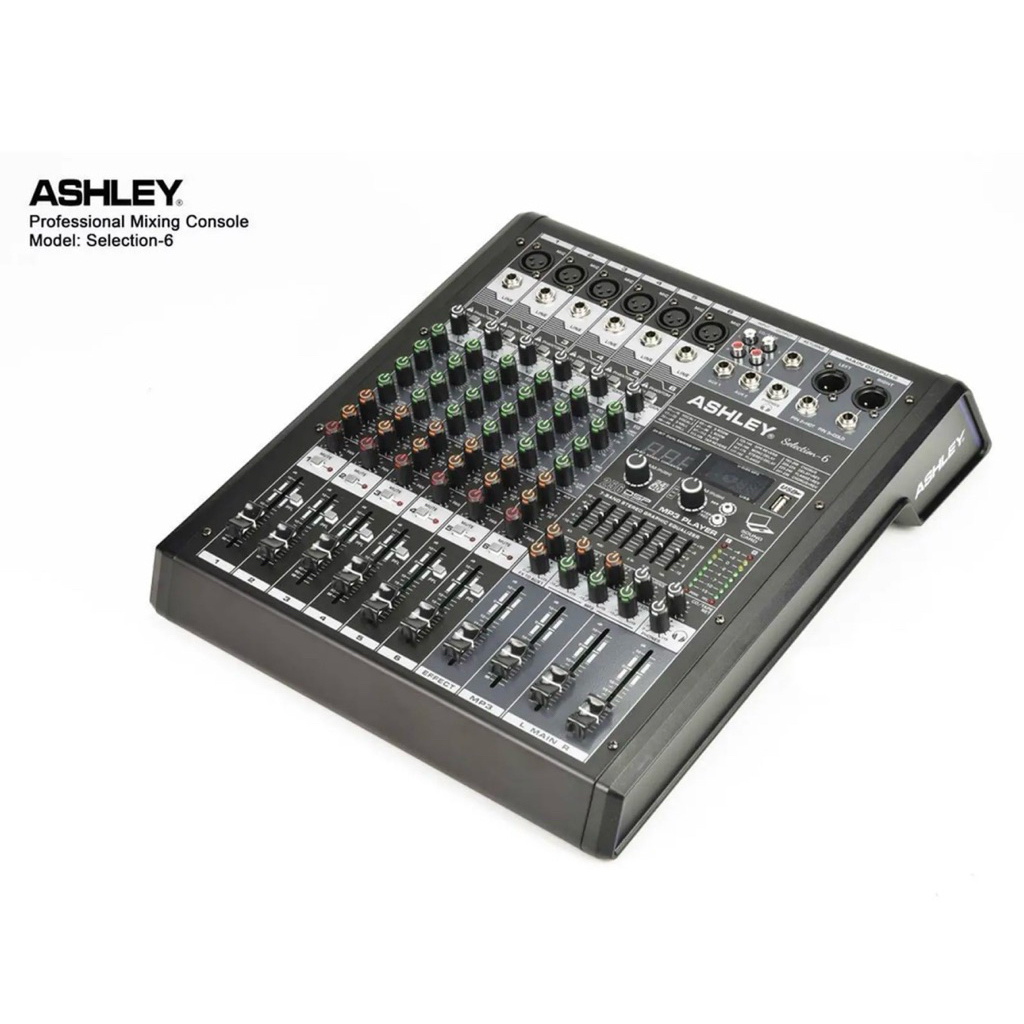 Mixer Audio Ashley Selection 6 6Channel Original Mixer Ashley Selection6 Mixing 6 Bagus Murah ( Bisa