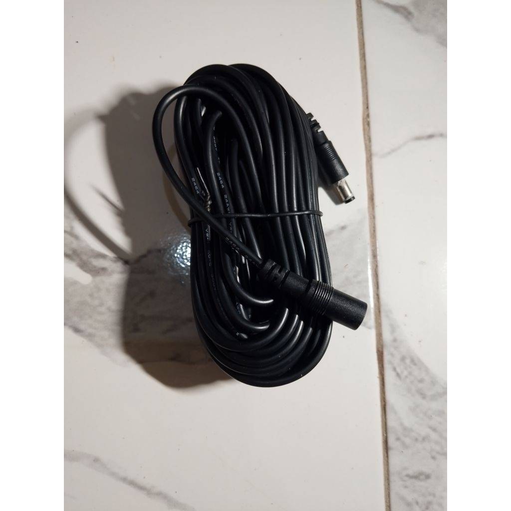 Kabel DC Extension 10 Mtr Kabel sambungan Power DC IP Camera Hitam Kabel CCTV KABEL STB KABEL POWER 