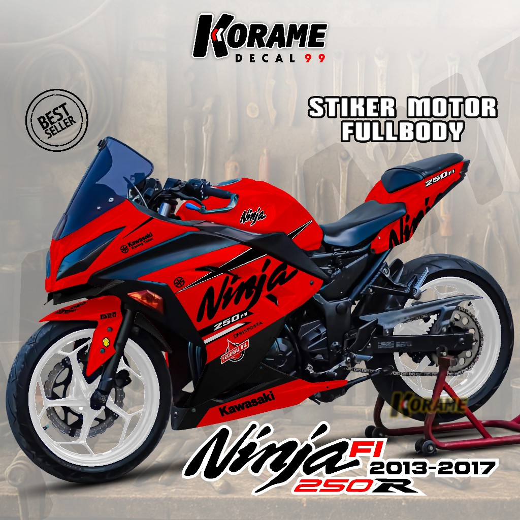 Decal Ninja 250 FI Full body / Decal Sticker Ninja 250 FI Model List NINJA Racing Series
