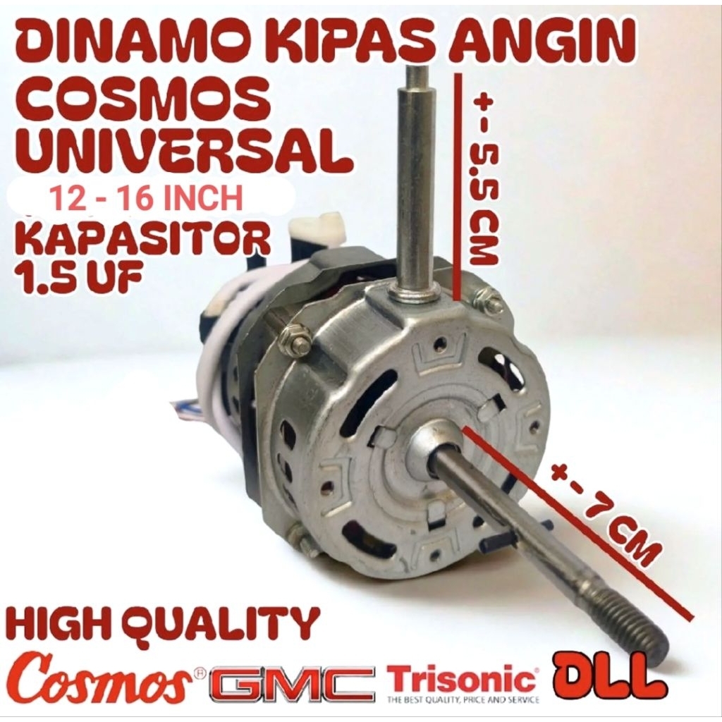 Dinamo Kipas Angin Cosmos 12-16 - Dinamo Kipas Angin Umum 12 inch - Mesin Kipas Angin 12