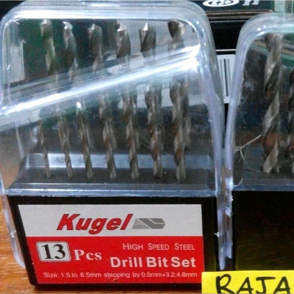 mata bor HSS 13 pcs KUGEL / kugel matabor besi Drill bit set isi 13pcs / mata bor kugel 13 pcs perbo