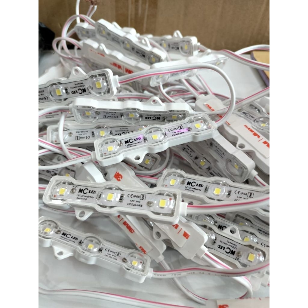 led modul samsung NC 3 mata led 1.2W DC 12V cahaya putih 12.000K