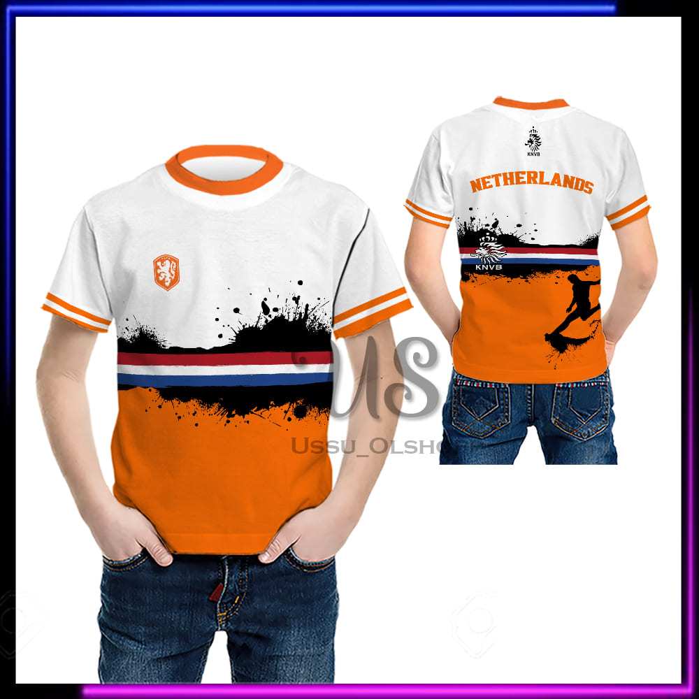 Baju Anak Suporter Belanda  - Jersey Netherlands - Kaos Anak Belanda