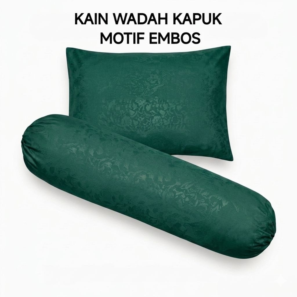 Urung Bantal Resleting Dan Urung Guling Motif Embos