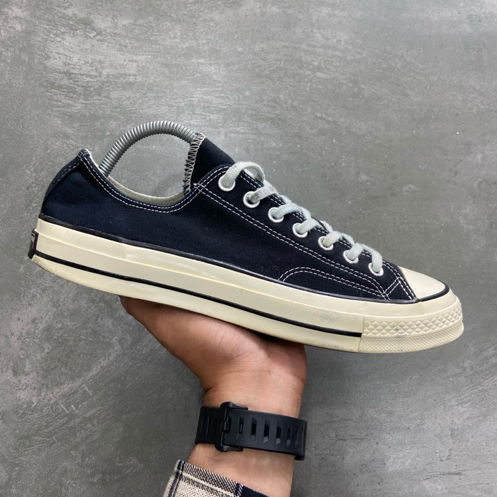 [Size 42] Converse Chuck Taylor All Star 70S Low Black White 2020 (162058C) Second Original Good Con