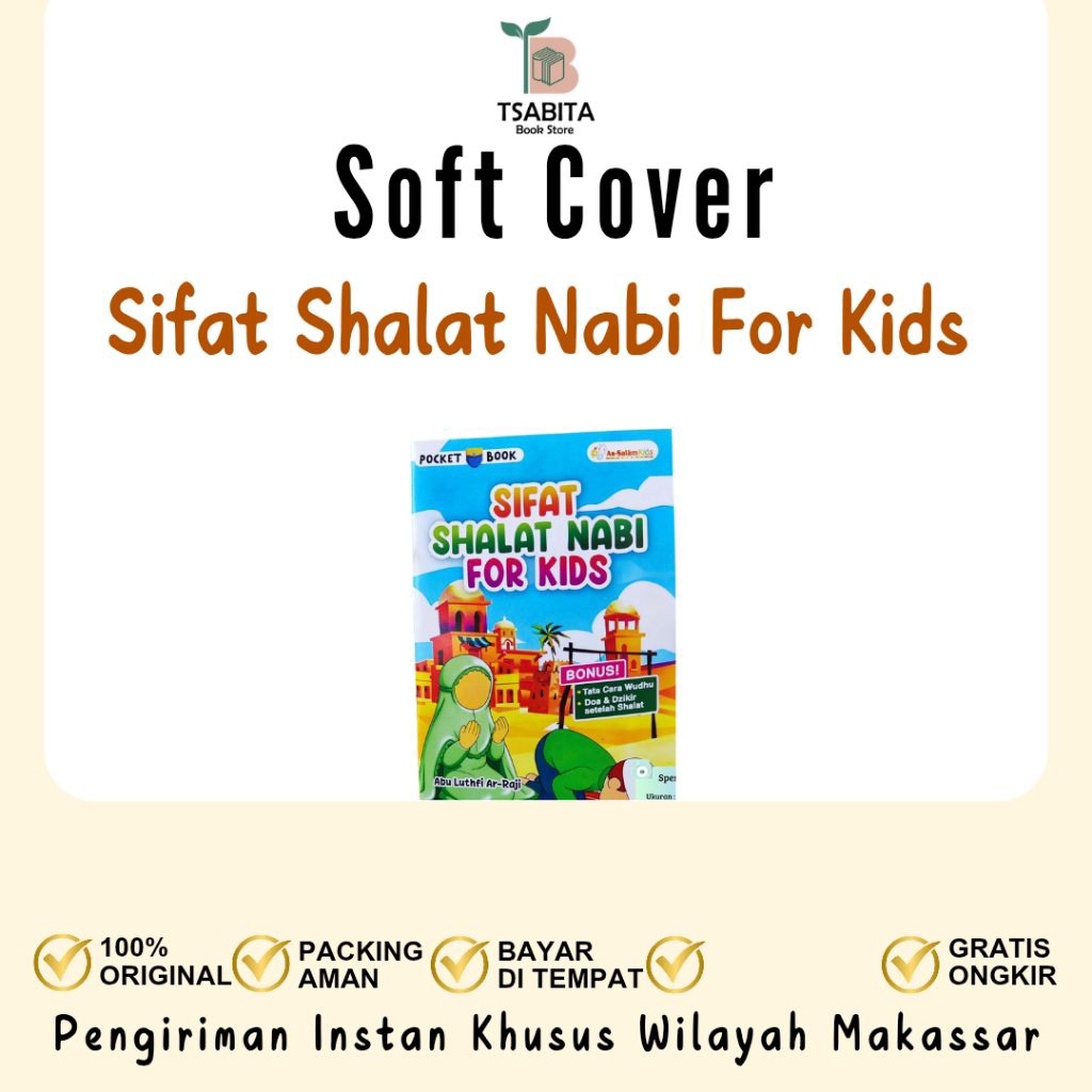 Buku Anak Pocket Book Sifat Shalat Nabi For Kids As-Salam Kids