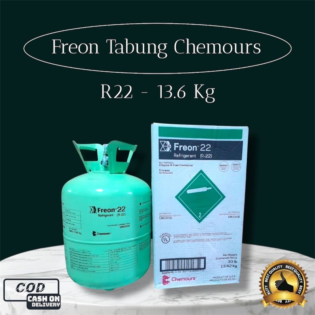 Freon Chemours R22 Tabung // R22 Chemours // USA // 13.6 Kg