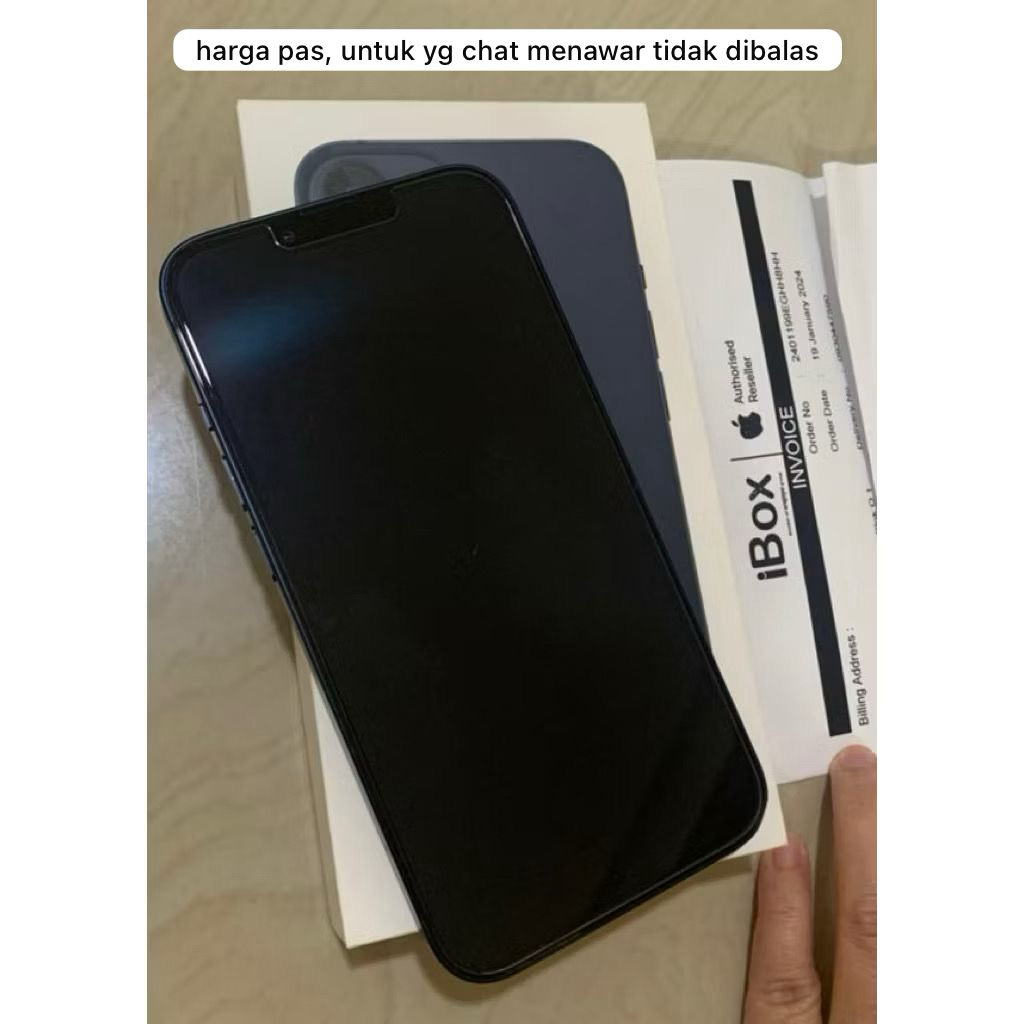 preloved bekas second hp iphone ibox 13 hitam midnight