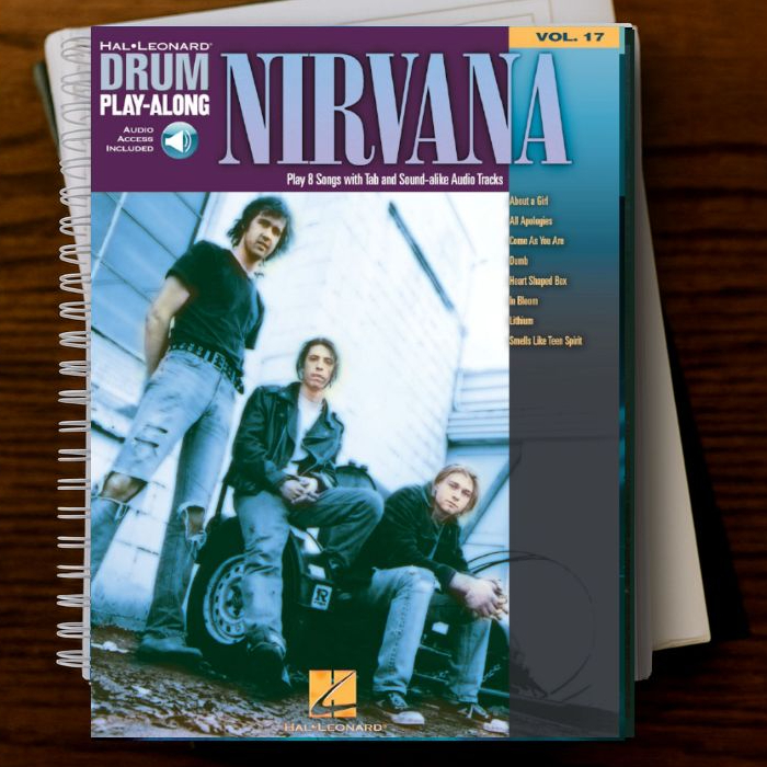 Buku Notasi - Drum Play-Along - Nirvana - Complete Audio Mp3 & Backingtracks