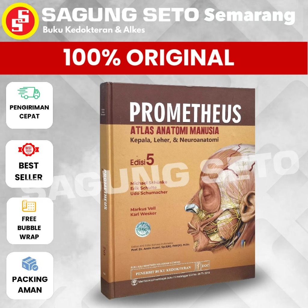BUKU PROMETHEUS EDISI 5 KEPALA,LEHER, & NEUROANATOMI ( 1 BUKU ) - MICHAEL SCHUNKE