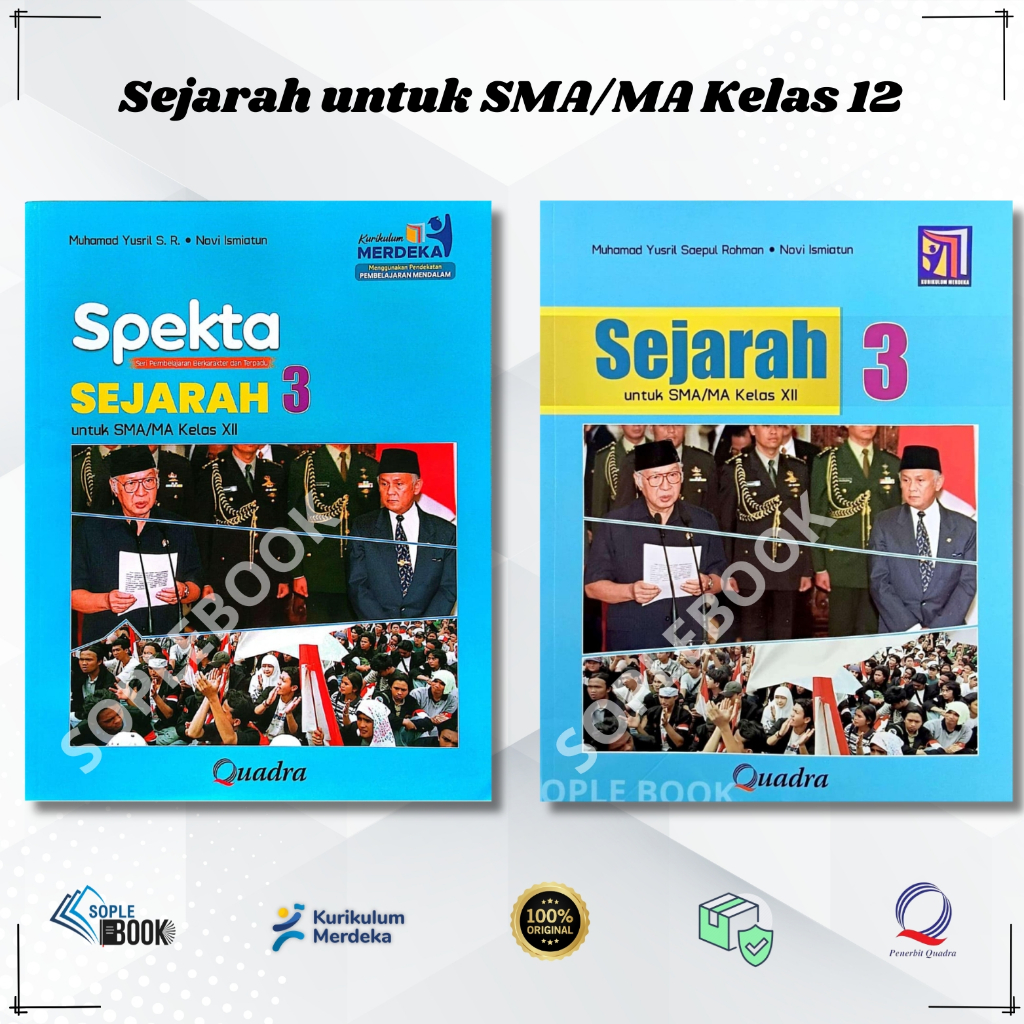 Buku Sejarah Untuk SMA/MA Kelas 12 Quadra kurikulum Merdeka