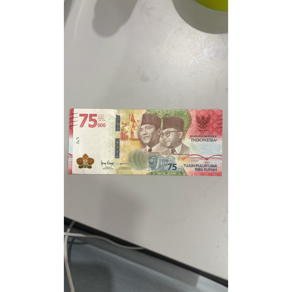 uang 75rb RI nomor cantik 6666, koleksi unik