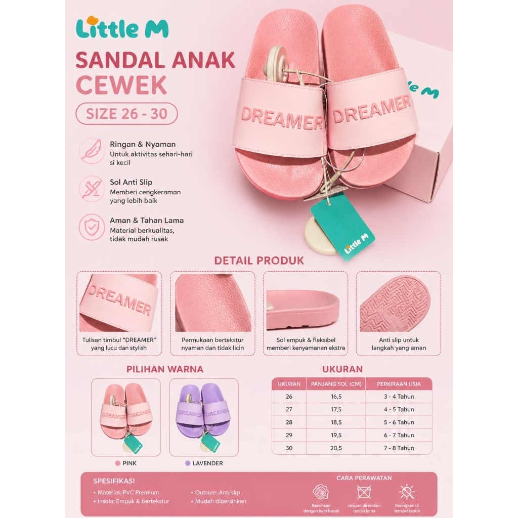 SANDAL ANAK CEWEK NEVADA SANDAL PYLON ANTI AIR KEKINiAN SIZE 26-30 ORIGINAL MATAHARI