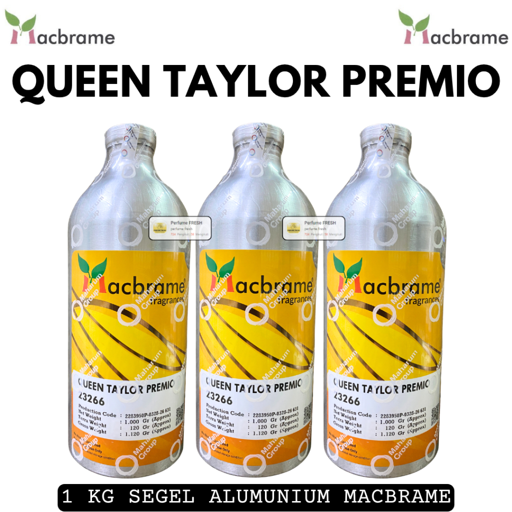 MACBRME 1 KG SEGEL Alumunium Bibit Parfum TAYLOR SWIFT ( QUEEN TAYLOR PREMIO ) - BIBIT PARFUM MURNI 
