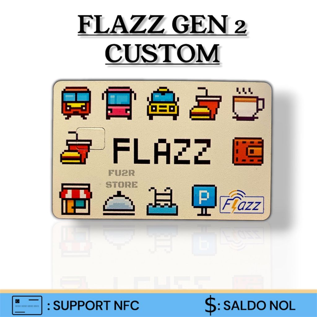KARTU ETOLL FLAZZ BCA GEN 2 CUSTOM UV - FLAZZ LOGO