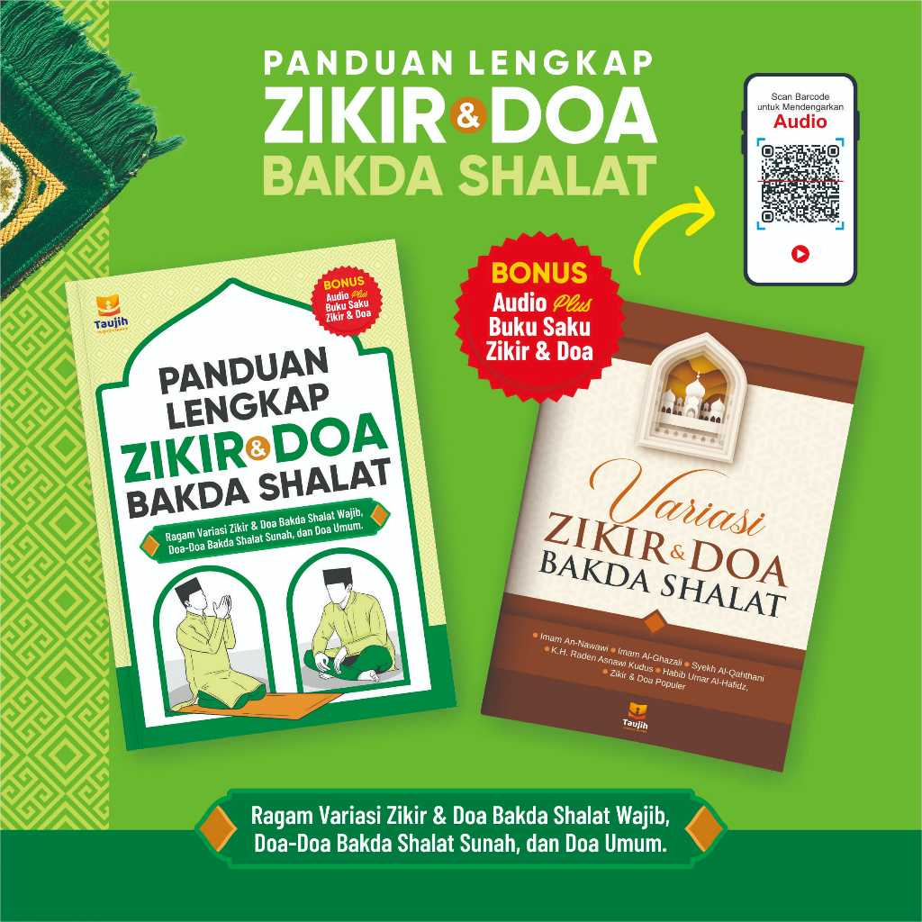 Buku Panduan Lengkap Zikir & Doa Bakda Shalat Taujih Original Dzikir Doa Setelah Sholat Dalil Al Qur